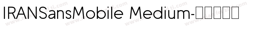 IRANSansMobile Medium字体转换